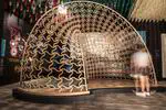 Design and construction of a bending-active plywood structure: the Flexmaps Pavilion